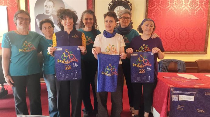 Presentación en Soria de la marcha 'Pedalvida' que se celebrará el 9 de mayo.