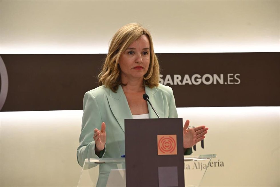 La portavoz del PSOE en las Cortes de Aragón, Pilar Alegría.