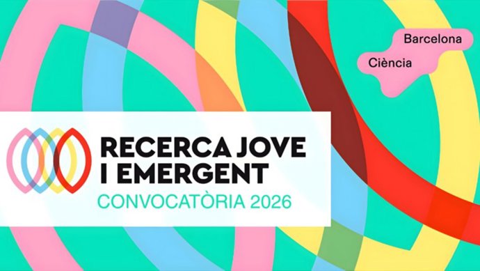 Cartel de la convocatoria 2026 de las subvenciones Recerca Jove i Emergent