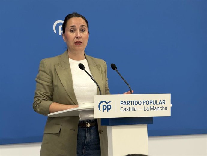 La Portavoz Del Partido Popular De Castilla-La Mancha, Alejandra Hernández.