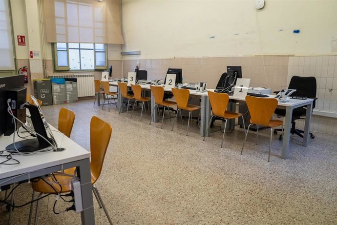 Interiro del edificio de la calle Miquel Bleach de Barcelona