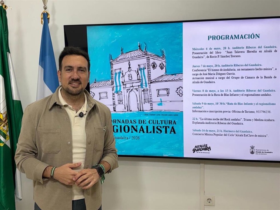 El delegado municipal de Alcalá, en la presentación de las III Jornadas de Cultura Regionalista.