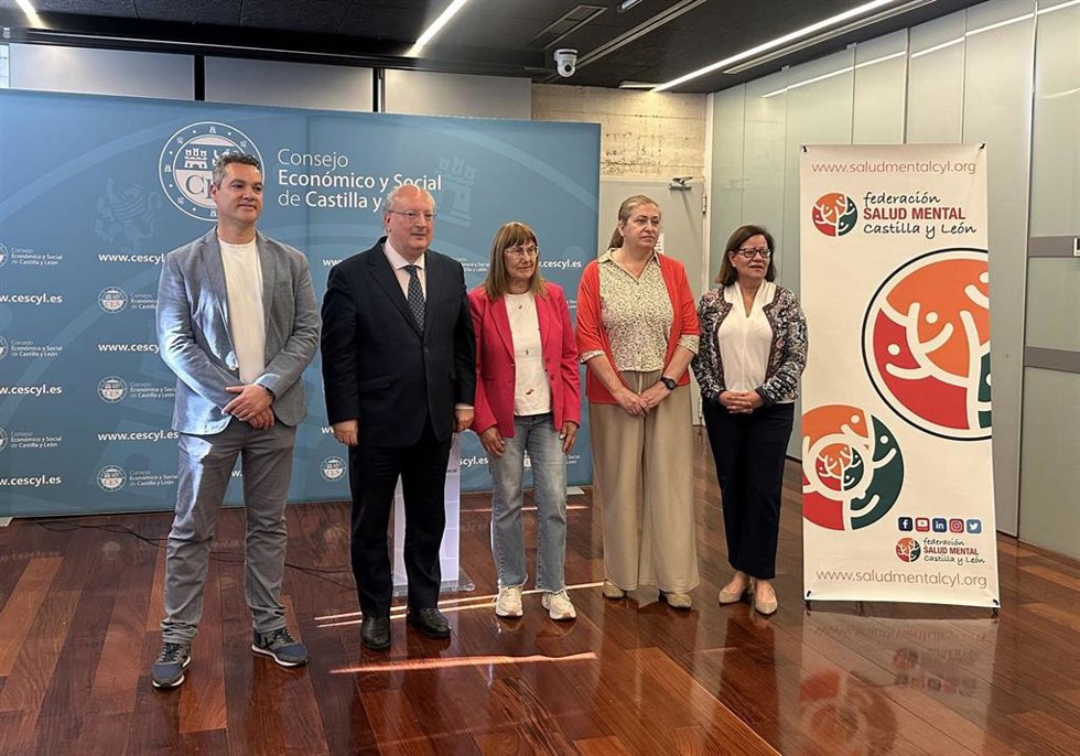 Presentación del proyecto de la Federación de Salud Mental de Castilla y León, junto a la Fundación ONCE, para impulsar "entornos saludables" en empresas.