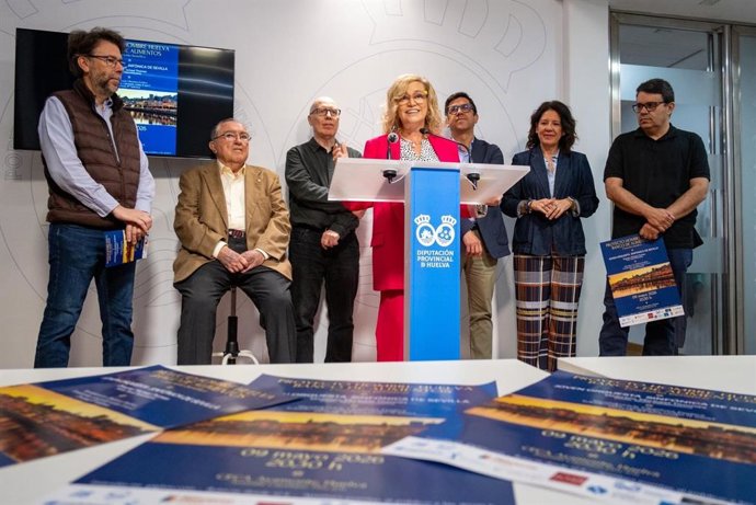 Presentación en la Diputación de Huelva del concierto solidario de la Joven Orquesta Sinfónica de Sevilla en Ayamonte.