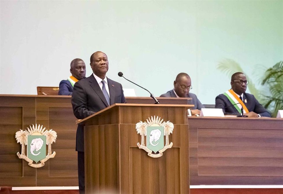 Archivo - El presidente de Costa de Marfil,  Alassane Ouattara