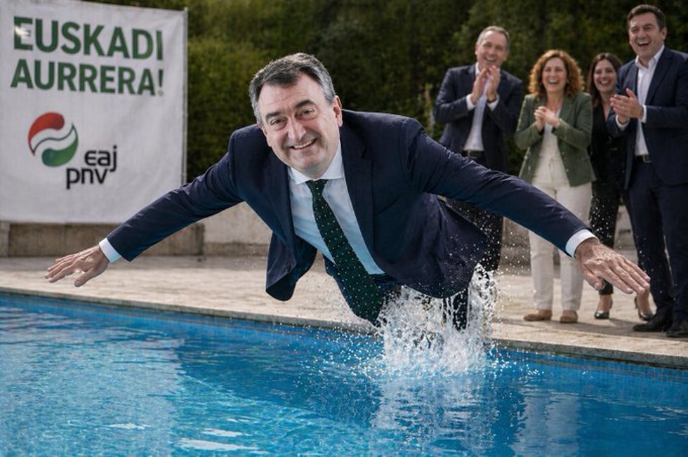 Imagen de Aitor Esteban generada con IA por el PSE