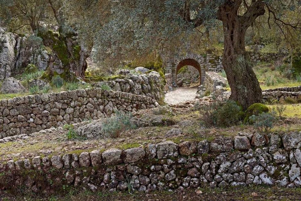Archivo - Muros de 'pedra en sec' en la Serra de Tramuntana.