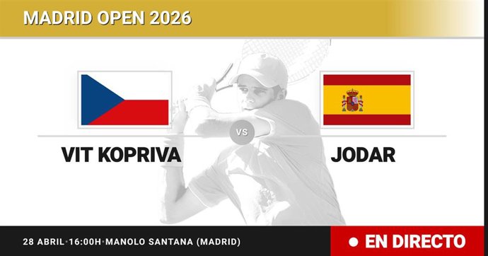 Vit Kopriva - Rafael Jodar: resumen y estadísticas del partido de Octavos de final de Madrid Open