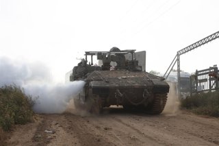 Tropas israelíes en una zona del norte del país, junto a la frontera de Líbano, en el contexto de la última ofensiva contra el país vecino en el contexto de la guerra en Irán.