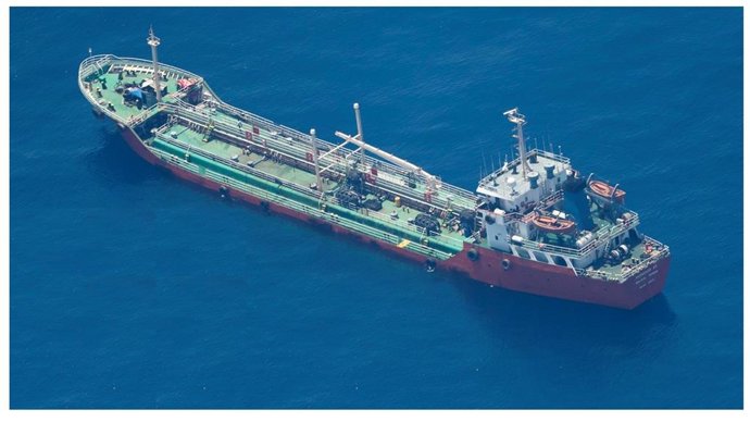 El petrolero 'Honour 25', pirateado en las costas de Somalia.