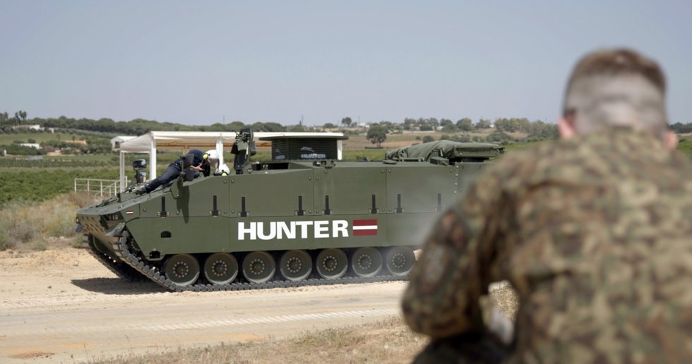 Vehículo blindado 'Hunter'.