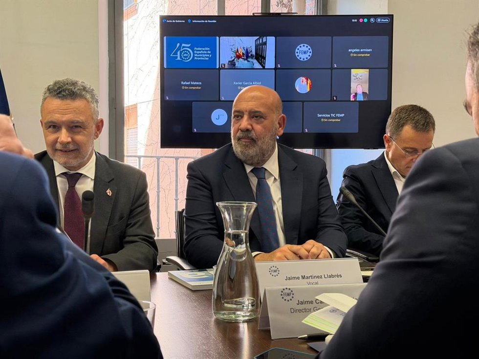 El alcalde de Palma, Jaime Martínez, en la Junta de Gobierno de la FEMP.