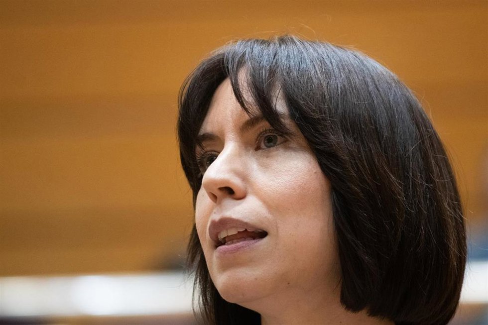 Archivo - La ministra de Ciencia, Innovación y Universidades, Diana Morant, durante una sesión plenaria en el Senado, a 17 de febrero de 2026, en Madrid (España). 