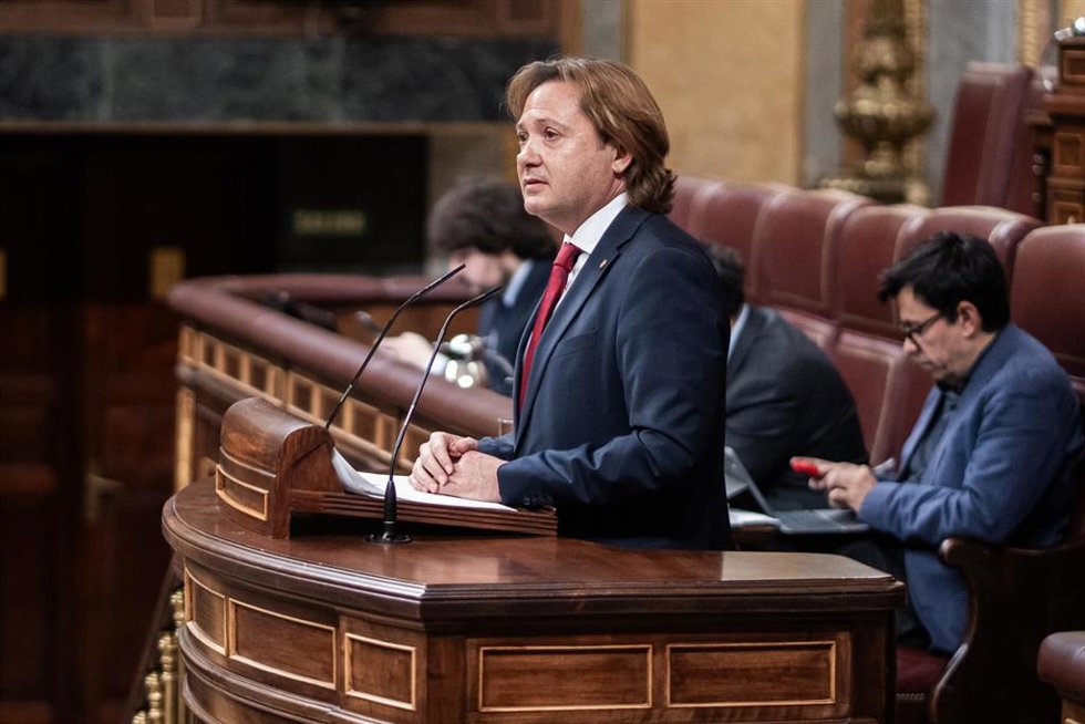Archivo - El diputado de VOX Jorge Campos en el Congreso de los Diputados.