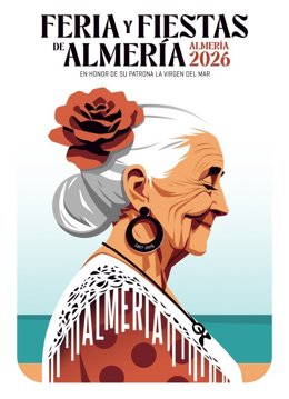 Cartel anunciador de la Feria y Fiestas de Almería 2026.