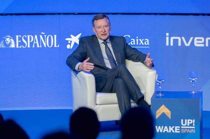 Archivo - El CEO de CriteriaCaixa, Ángel Simón, durante la V edición del foro económico español ‘Wake Up, Spain!’, en Casa de América, a 31 de marzo de 2025, en Madrid (España). Bajo el epígrafe "Los desafíos de España ante el nuevo orden mundial, la quin