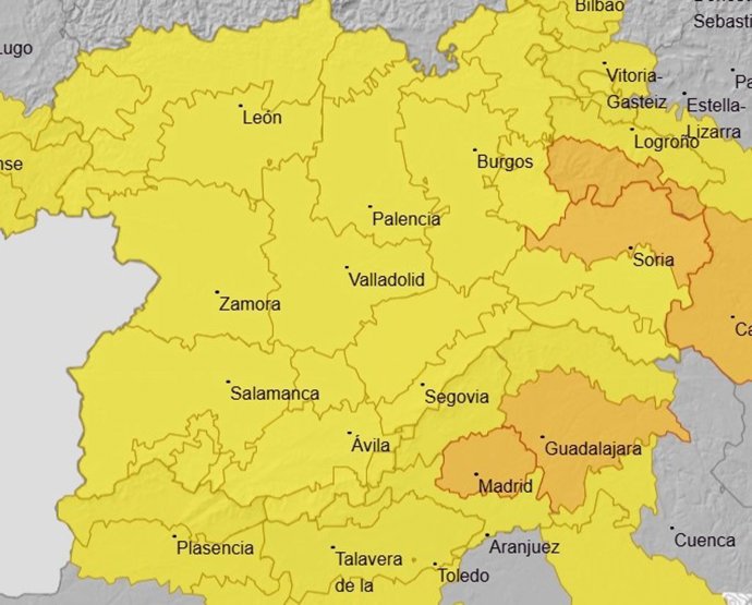 Avisos meteorológicos para este 29 de abril de 2026.