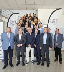 El secretari general de Junts, Jordi Turull, després de la jornada de la de la Unió Empresarial Intersectorial.