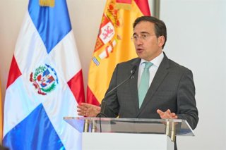 El ministro de Asuntos Exteriores, Unión Europea y Cooperación, José Manuel Albares, durante su visita a República Dominicana