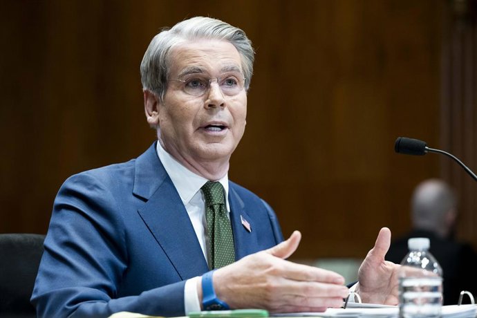 April 22, 2026, Washington, District Of Columbia, USA: U.S. Treasury Secretary SCOTT BESSENT speaking at hearing of the Senate Appropriations Subcommittee on Financial Services and General Government at the U.S. Capitol in Washington, D.C.