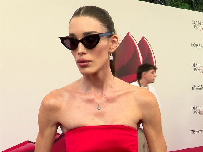 Marta López Álamo en el estreno de 'El Diablo viste de Prada 2' este martes en los Cines Callao de Madrid