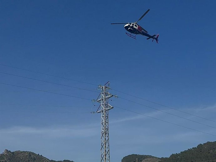 Helicóptero de Endesa.