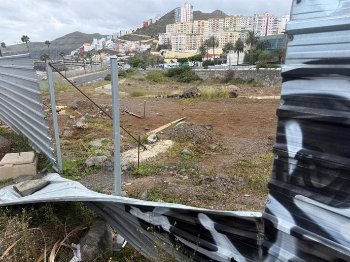 Solar de la estación de Hoya de la Plata para la Metroguagua