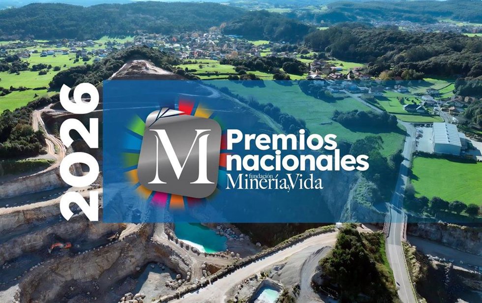 Cartel anunciador de la III edición de los premios nacionales de la industria de las materias primas minerales.