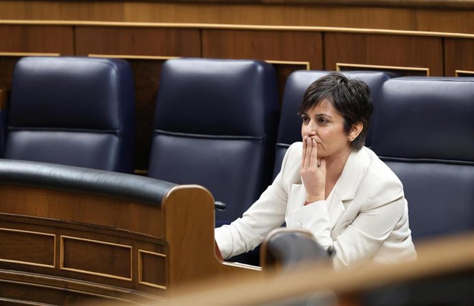 Archivo - La ministra de Vivienda, Isabel Rodríguez, en el Congreso de los Diputados