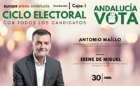 Maíllo participa este jueves en el ciclo electoral de Europa Press Andalucía por el 17M presentado por Irene de Miguel