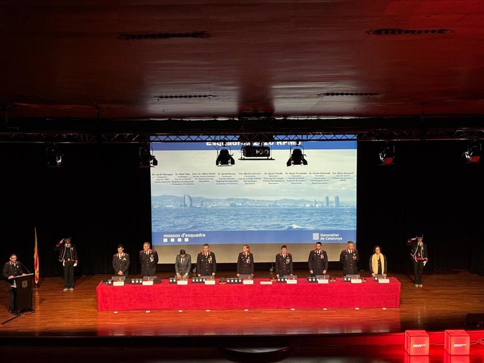 Acto del Dia de les Esquadres de la Regió Policial de Barcelona