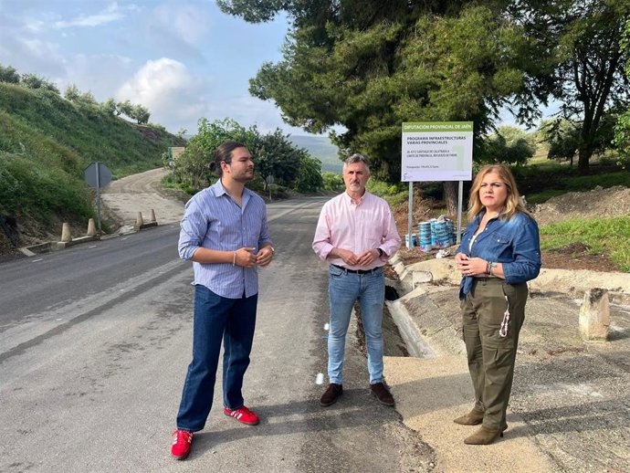 Visita a las obras de la carretera JA-4312.