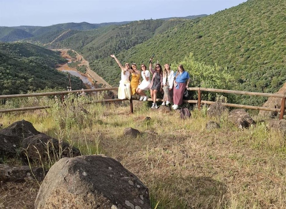 Influencers de viajes en la Cuenca Minera de Huelva.