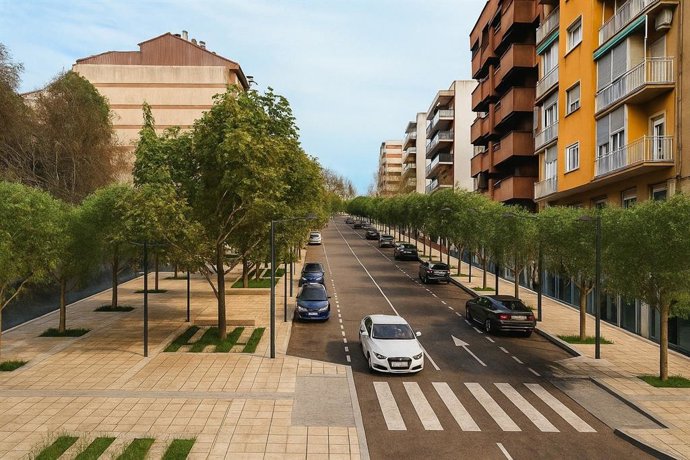 Archivo - Infografía del proyecto de reforma de la avenida Virgen de la Montaña de Cáceres