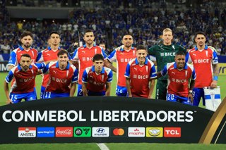 Futbol, Cruzeiro vs Universidad Catolica. Copa Libertadores 2026. El equipo de Universidad Catolica es fotografiado durante el partido del grupo D de la Copa Libertadores contra Cruzeiro disputado en el estadio Mineirao de Belo Horizonte,