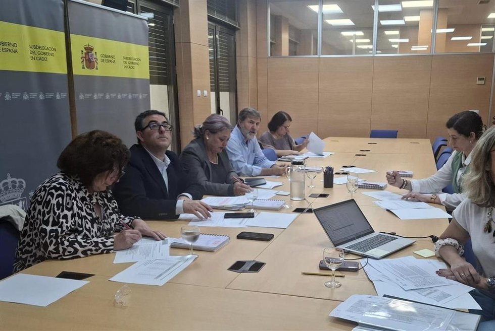 La subdelegada del Gobierno de España en Cádiz, Blanca Flores, preside la reunión de la comisión provincial de seguimiento del Programa de Fomento del Empleo Agrario (PFEA),
