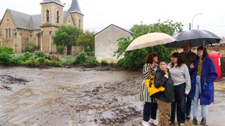 La portavoz nacional del BNG, Ana Pontón, visita A Rúa (Ourense).
