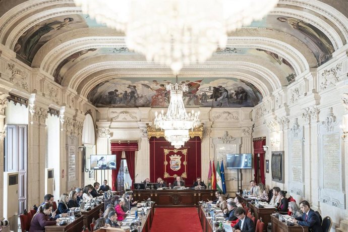 Archivo - Pleno del Ayuntamiento de Málaga
