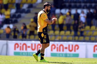 Futbol, Coquimbo Unido vs Deportes Concepcion Fecha 3, Copa de la Liga 2026. El jugador de Coquimbo Unido Lucas Pratto, es fotografiado al termino de un partido copa de la liga disputado en el estadio Francisco Sanchez Rumoroso en La Serena,