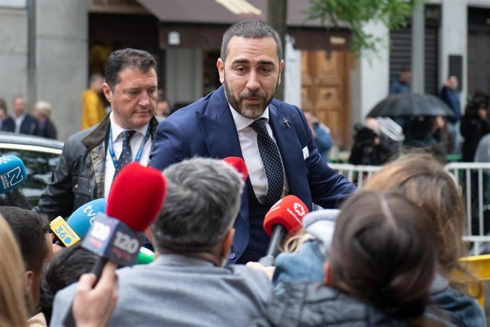 El empresario Víctor de Aldama a su llegada al Tribunal Supremo, a 29 de abril de 2026, en Madrid