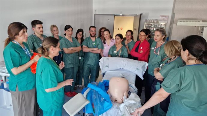 Curso hermorragia posparto en el Clínico San Cecilio de Granada.