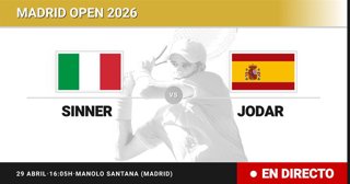 Jannik Sinner - Rafael Jodar: resumen y estadísticas del partido de Cuartos de final de Madrid Open