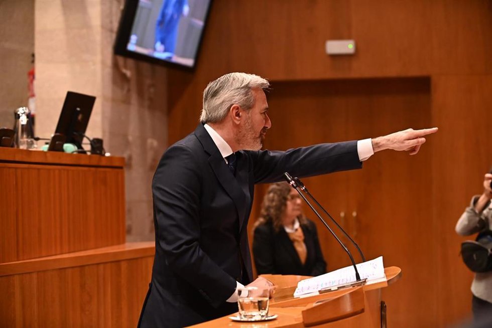 El presidente del Gobierno de Aragón en funciones, Jorge Azcón.