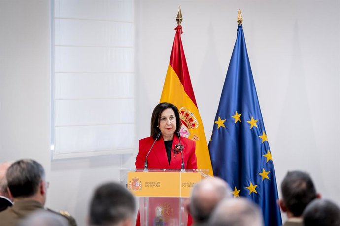 Archivo - Arquivo - A ministra da Defesa, Margarita Robles, preside à cerimônia de entrega do prêmio “Soldado Idoia Rodríguez” 2026, em 19 de março de 2026, em Madri (Espanha). O prêmio “Soldado Idoia Rodríguez, Mulher nas Forças Armadas” reconhece trajet