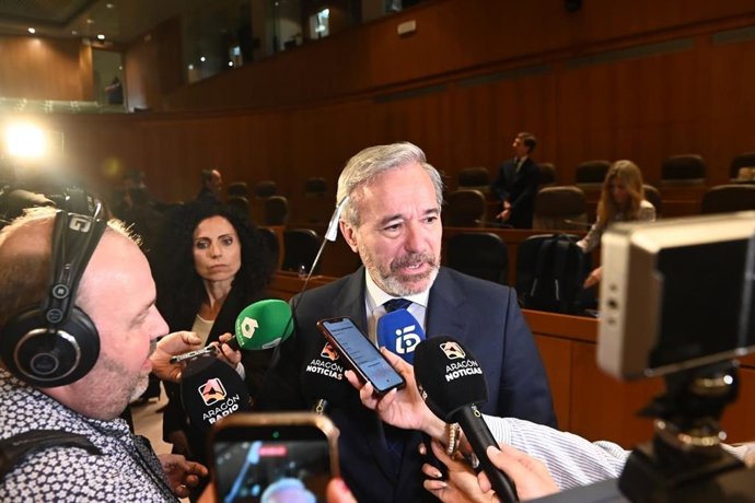 El presidente del Gobierno de Aragón, Jorge Azcón, tras su investidura en 2026.