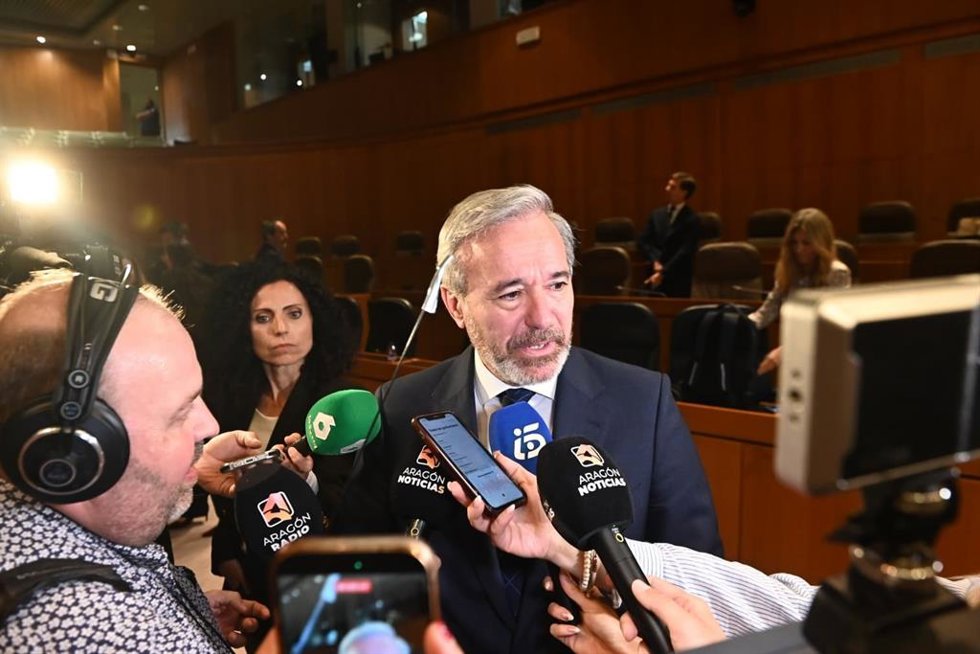 El presidente del Gobierno de Aragón, Jorge Azcón, tras su investidura en 2026.