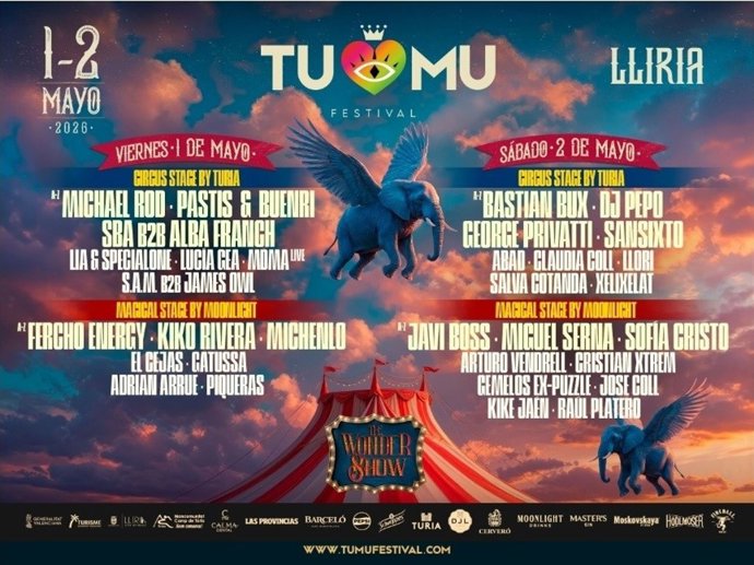 El Turia Music Festival convierte Llíria en un circo inmersivo con Michenlo, Kiko Rivera o Javi Boss