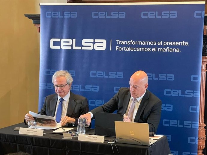 El presidente de Celsa, Rafael Villaseca, y el consejero delegado, Jordi Cazorla