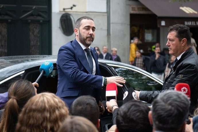 El empresario Víctor de Aldama a su llegada al Tribunal Supremo, a 29 de abril de 2026, en Madrid (España).