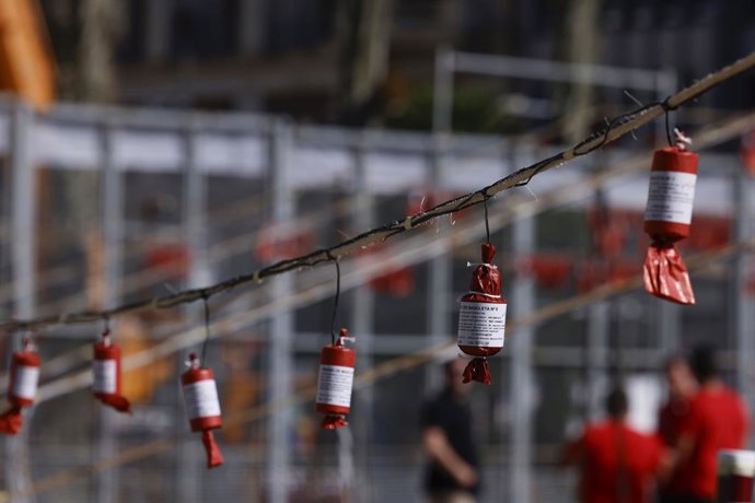 Archivo - Arxiu- Imatge d'arxiu d'una mascletà